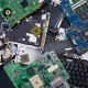 old machines and decommissioned IT hardware considered as e-waste