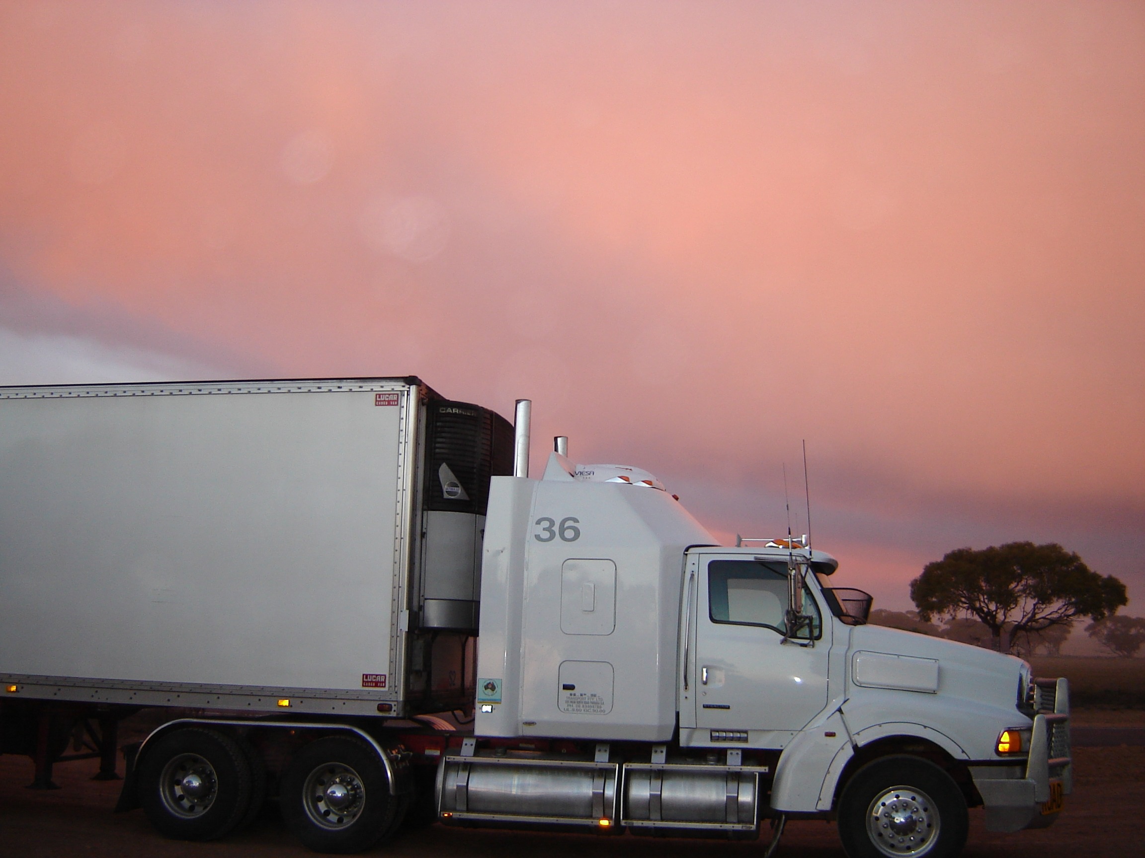 A trailer truck used to move IT assets during a nationwide equipment removal effort.