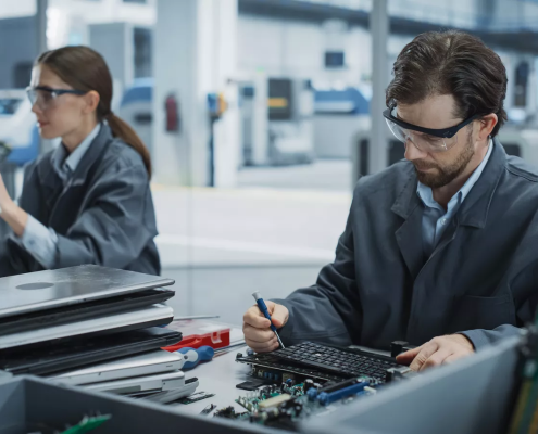 Optimizing Material Recovery Rates Through Precise Sorting in Bulk Computer Recycling