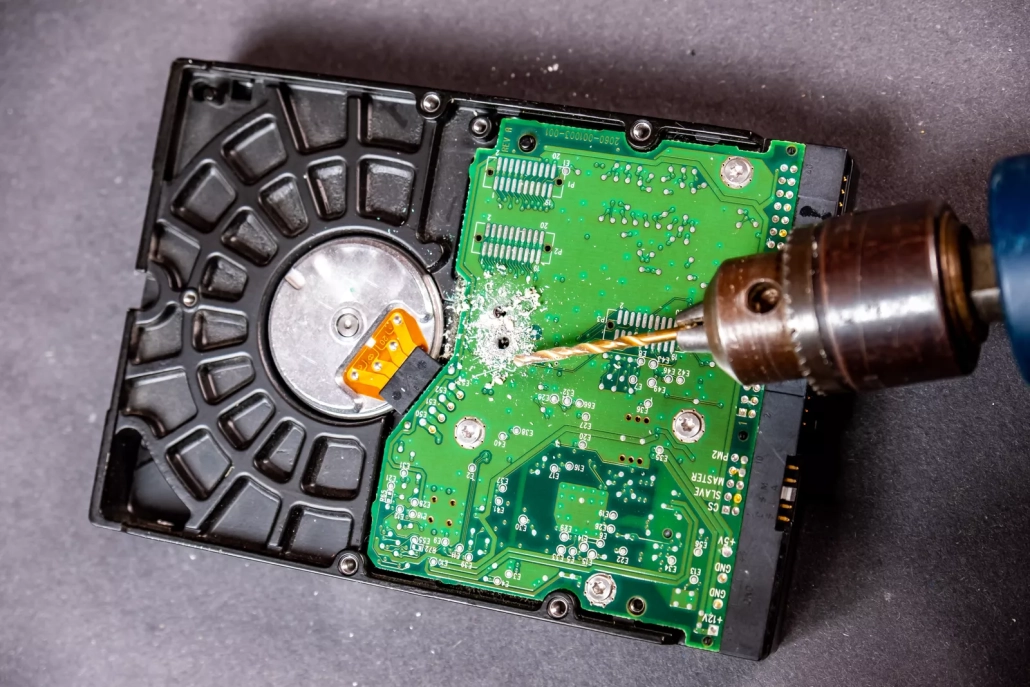 Decommissioned enterprise server drives secured for data sanitization during data center consolidation